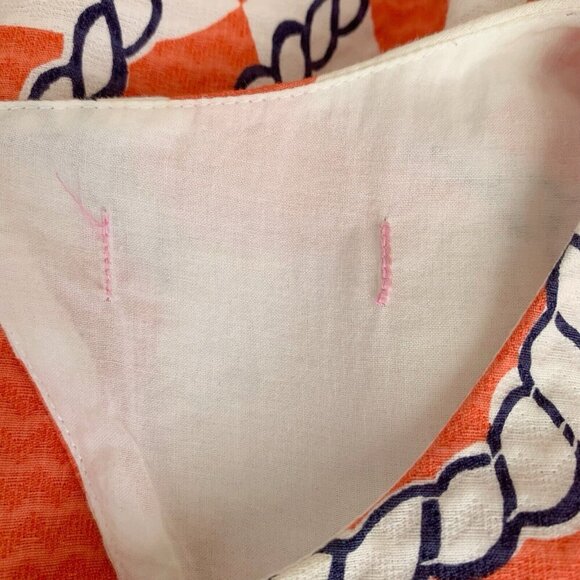 Lilly Pulitzer Kirkland Dress Womens 00 Booze Cruise Tango Orange Lined Cut Out - Picture 3 of 13